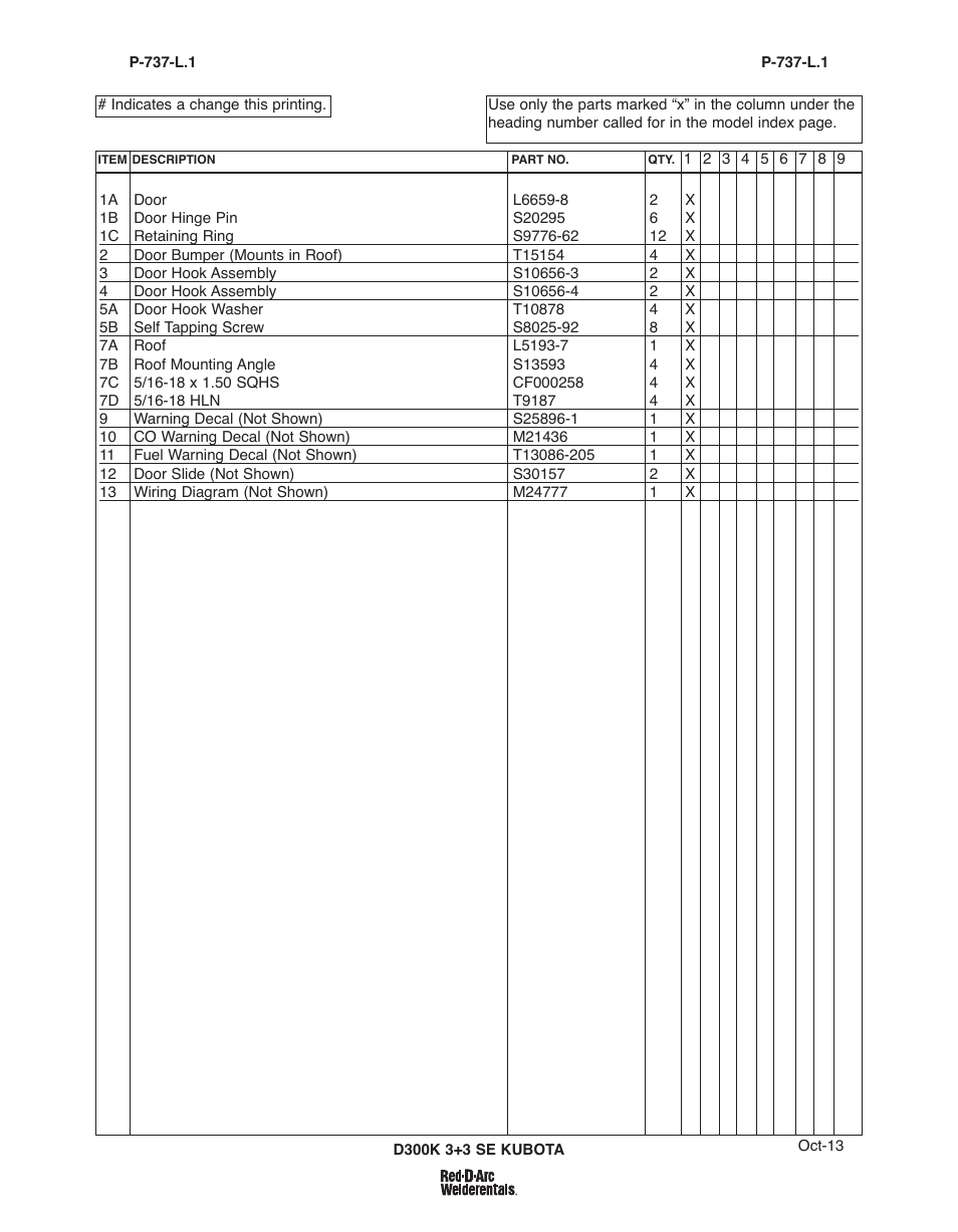 Lincoln Electric IM10156 RED-D-ARC D300K 3+3 SE User Manual | Page 49 / 60