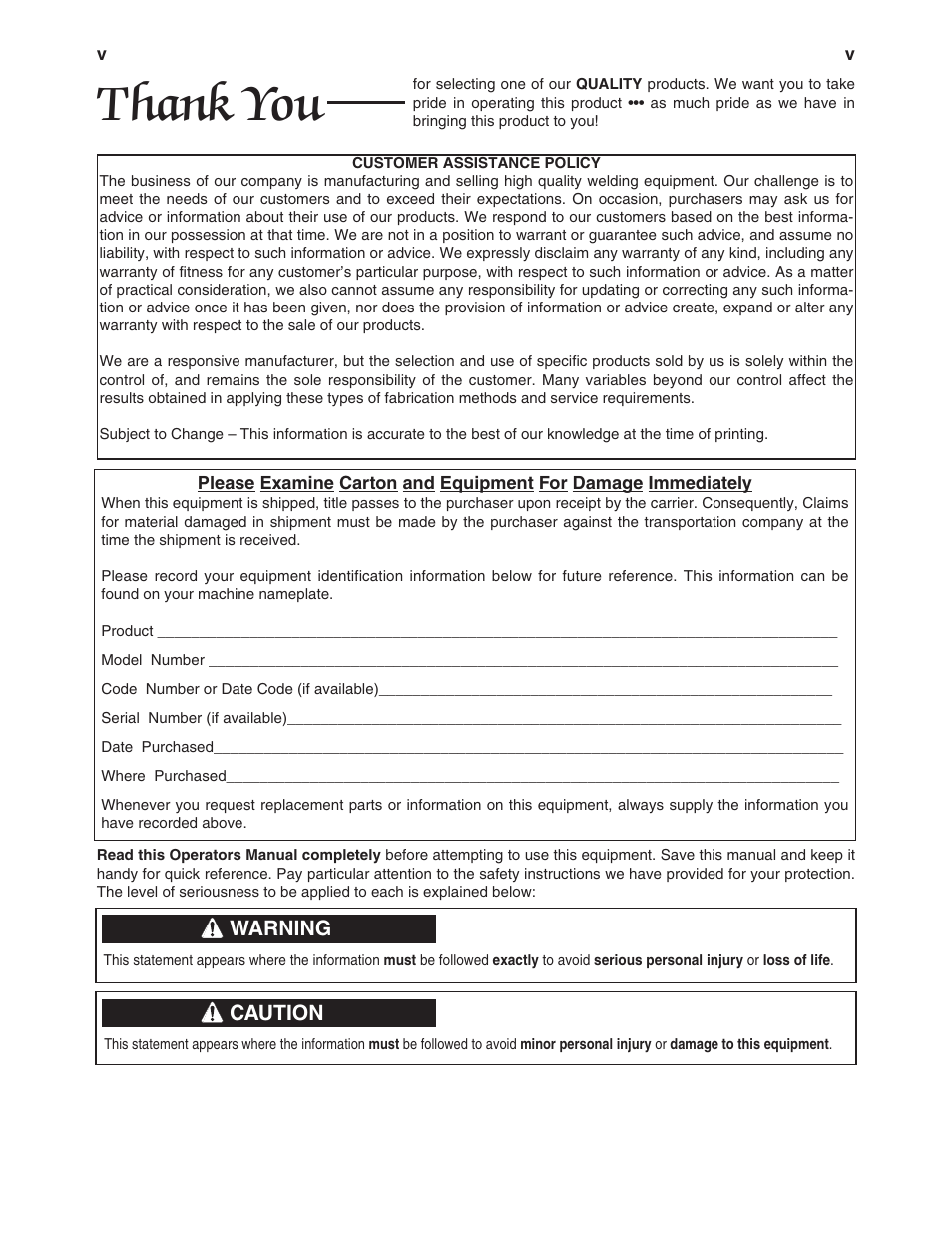 Lincoln Electric IM10047 RED-D-ARC GX300 User Manual | Page 6 / 68