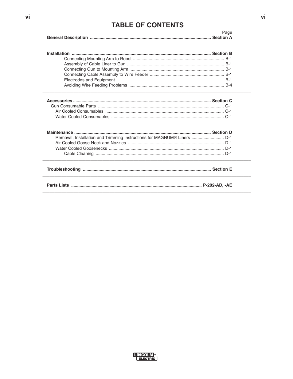 Lincoln Electric IM10101 MAGNUM PRO ROBOTIC TORCH K2646-,K2647- User Manual | Page 7 / 22