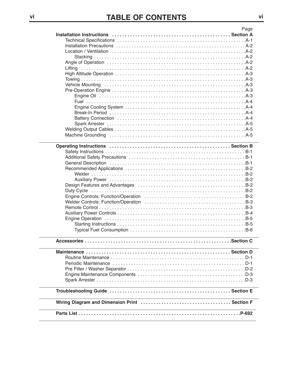 Lincoln Electric IM10122 SAE400 User Manual | Page 6 / 60