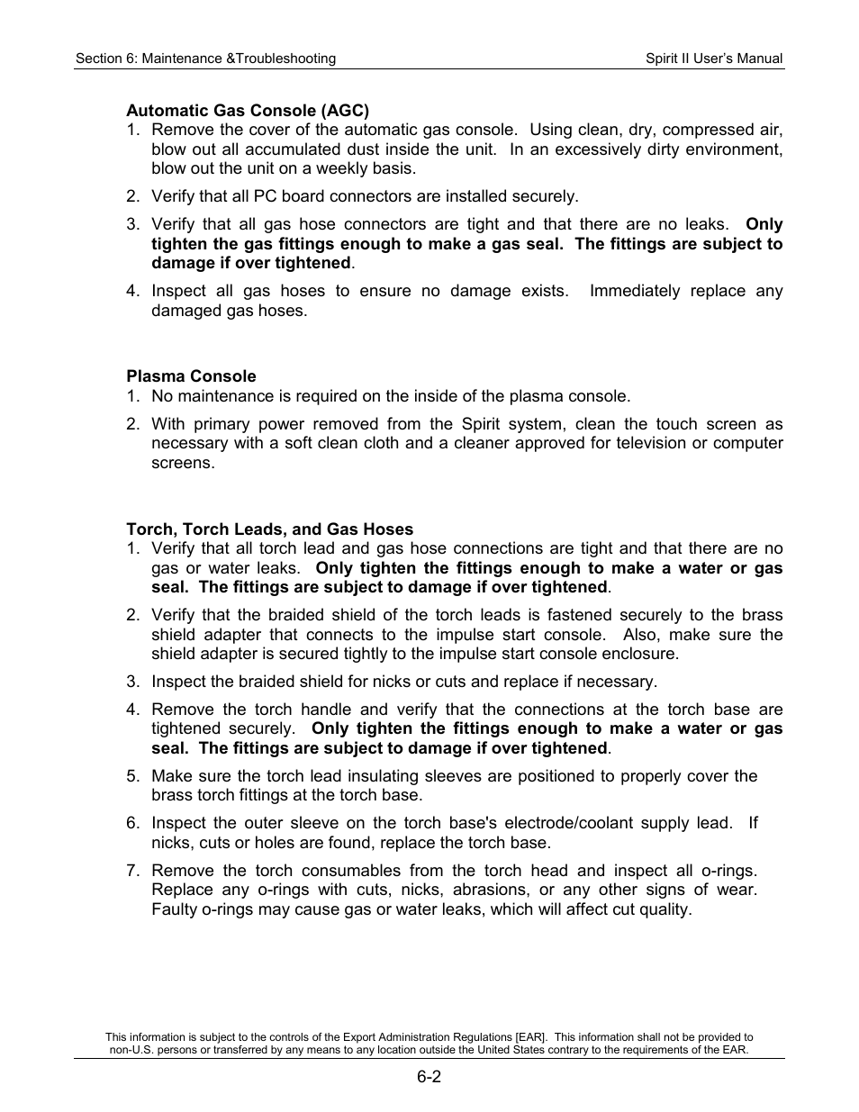 Automatic gas console (agc), Plasma console, Torch, torch leads, and gas hoses | Lincoln Electric 718113 Spirit II 150 User Manual | Page 108 / 156