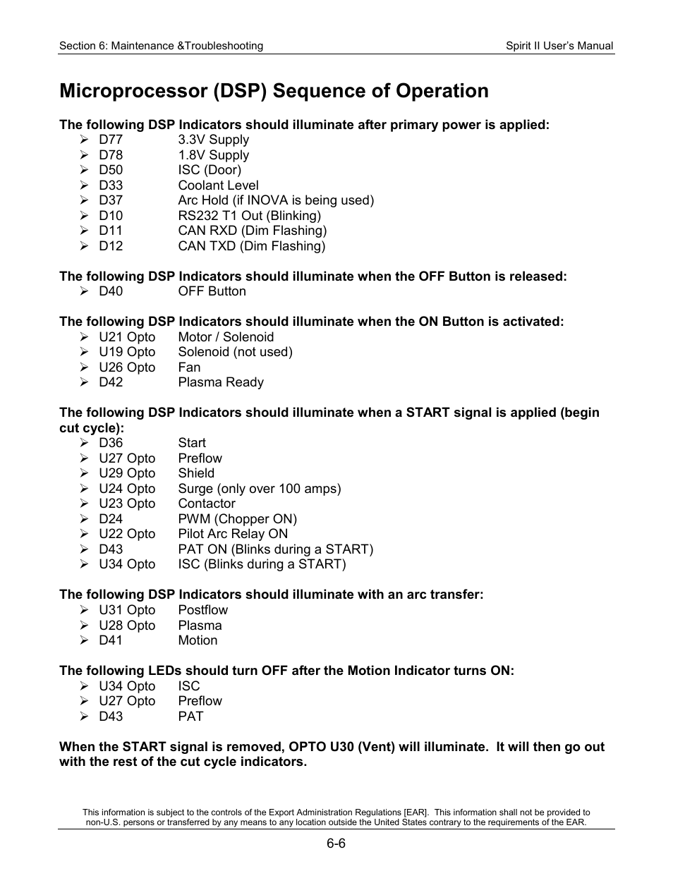 Microprocessor (dsp) sequence of operation | Lincoln Electric 718113 Spirit II 150 User Manual | Page 112 / 156
