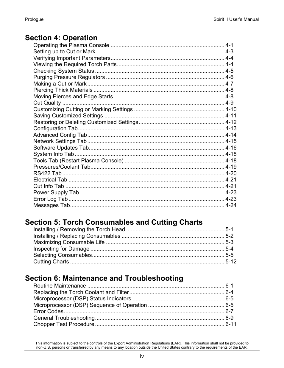 Lincoln Electric 718113 Spirit II 150 User Manual | Page 4 / 156