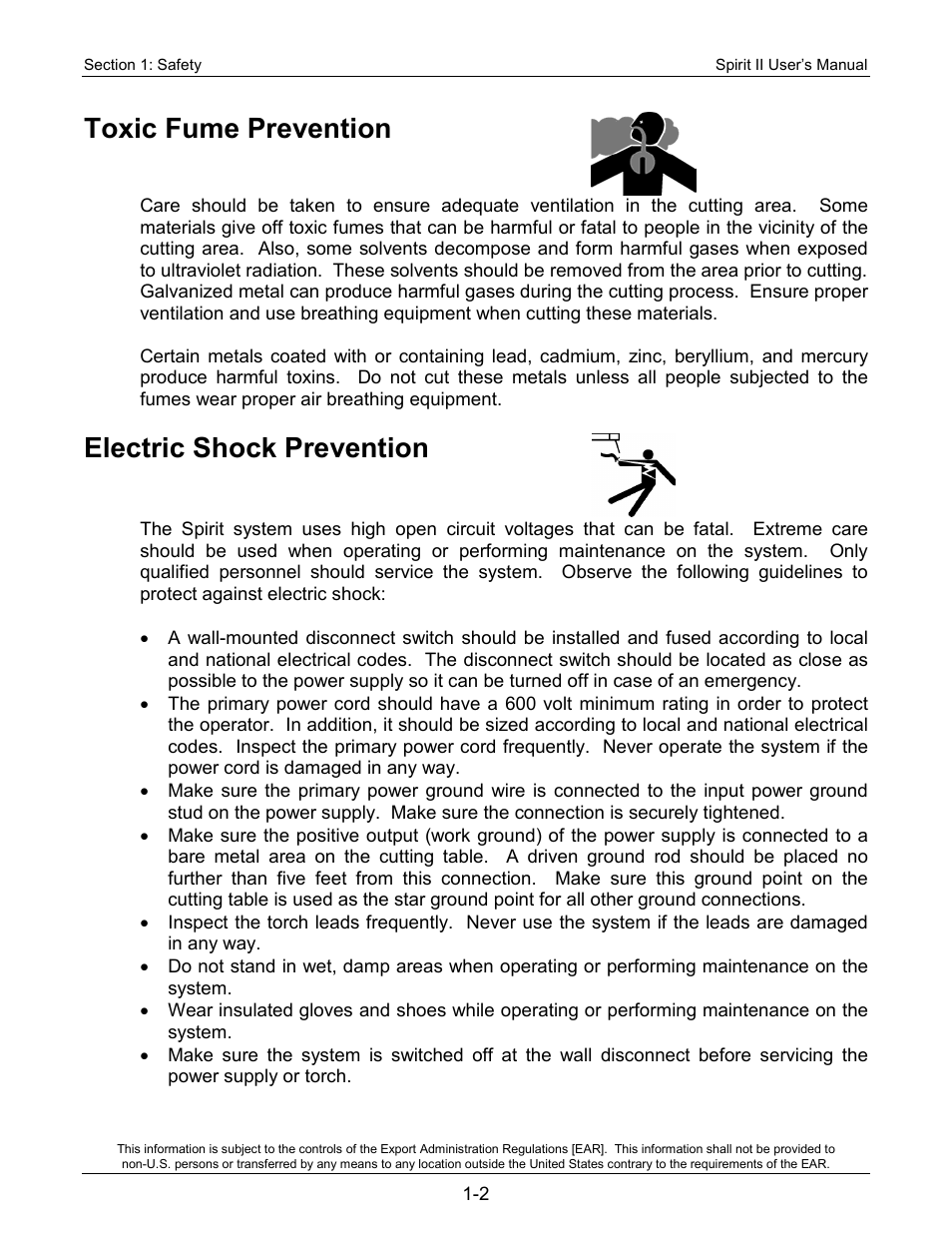 Toxic fume prevention, Electric shock prevention | Lincoln Electric 718113 Spirit II 150 User Manual | Page 8 / 156