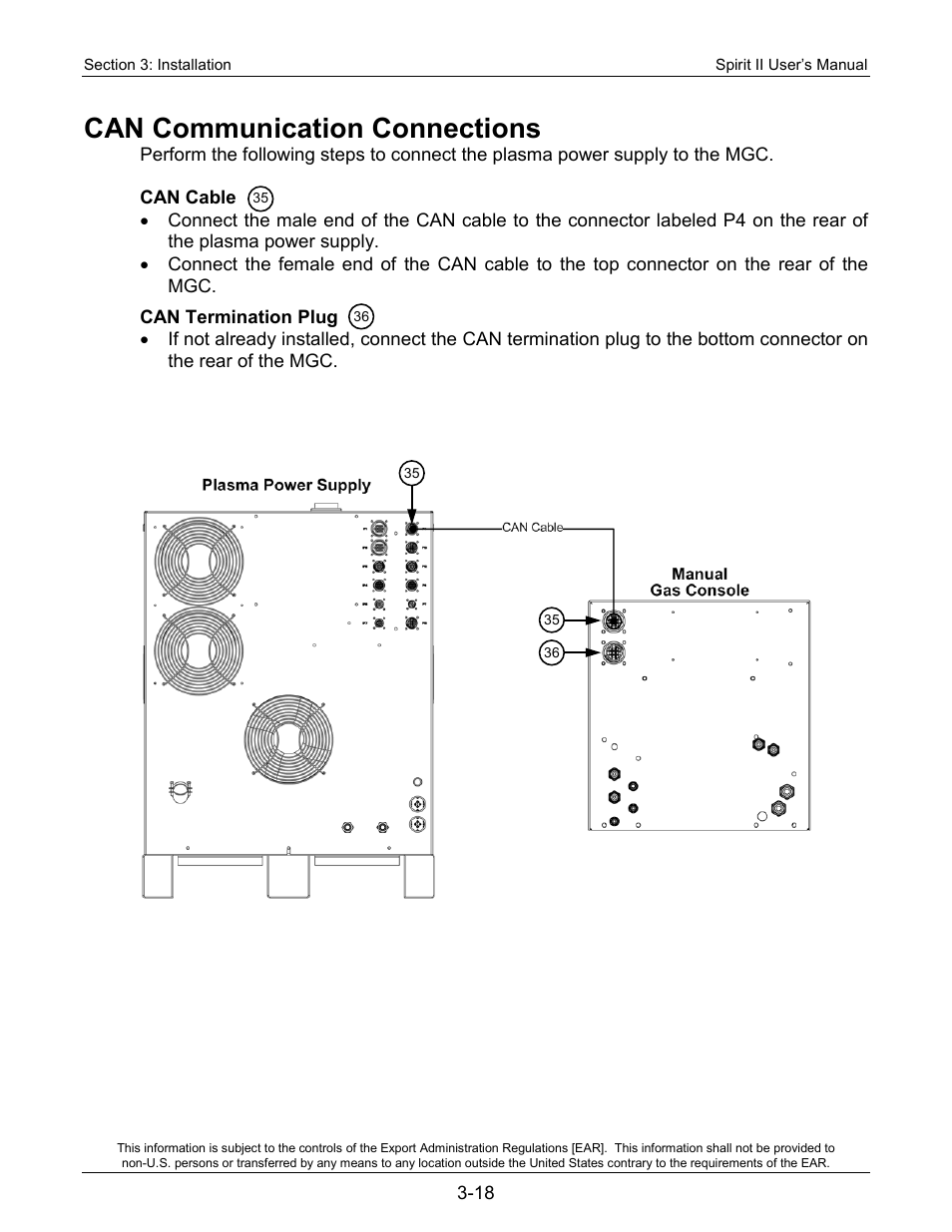 Can communication connections | Lincoln Electric 718114 Spirit II 150 User Manual | Page 40 / 126