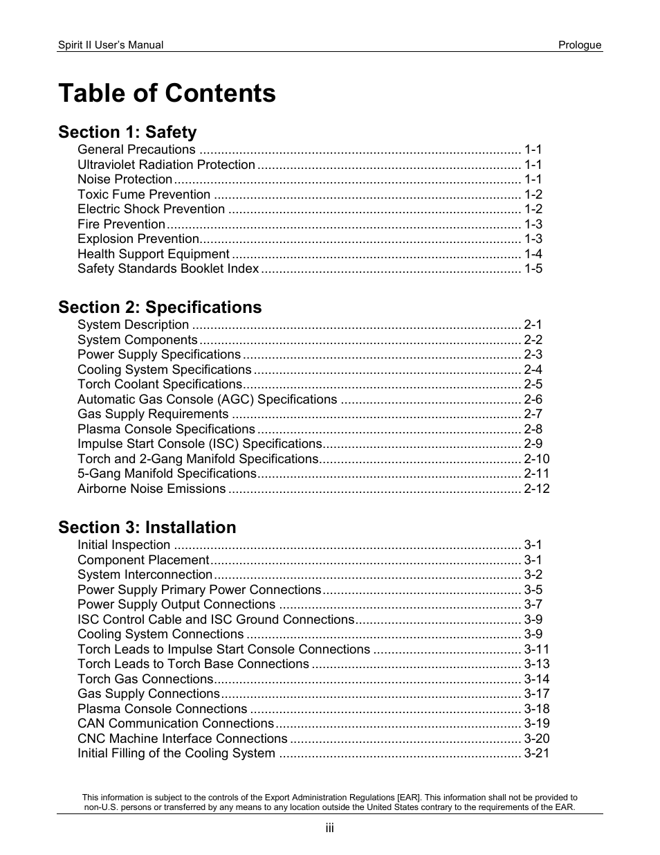 Lincoln Electric 718117 Spirit II 400 User Manual | Page 3 / 174