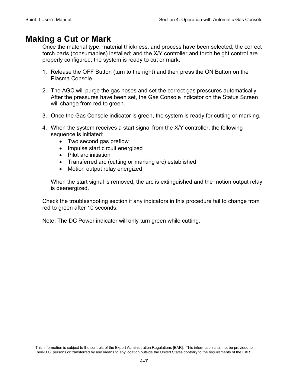 Making a cut or mark | Lincoln Electric 718117 Spirit II 400 User Manual | Page 53 / 174