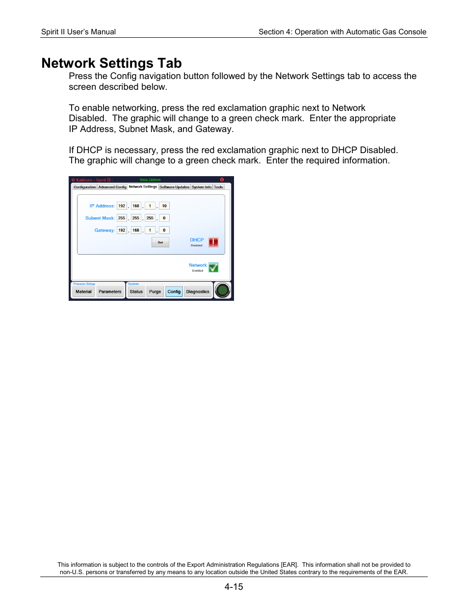 Network settings tab | Lincoln Electric 718117 Spirit II 400 User Manual | Page 61 / 174