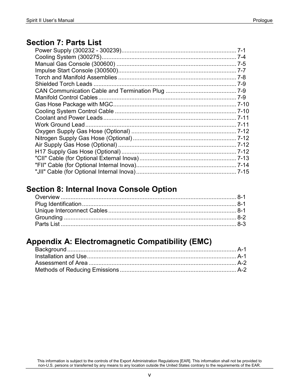 Appendix a: electromagnetic compatibility (emc) | Lincoln Electric 718118 Spirit II 400 User Manual | Page 5 / 146