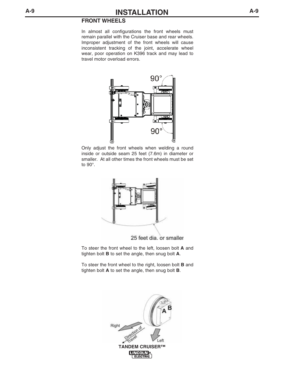 Installation | Lincoln Electric IM10114 TANDEM CRUISER User Manual | Page 16 / 64