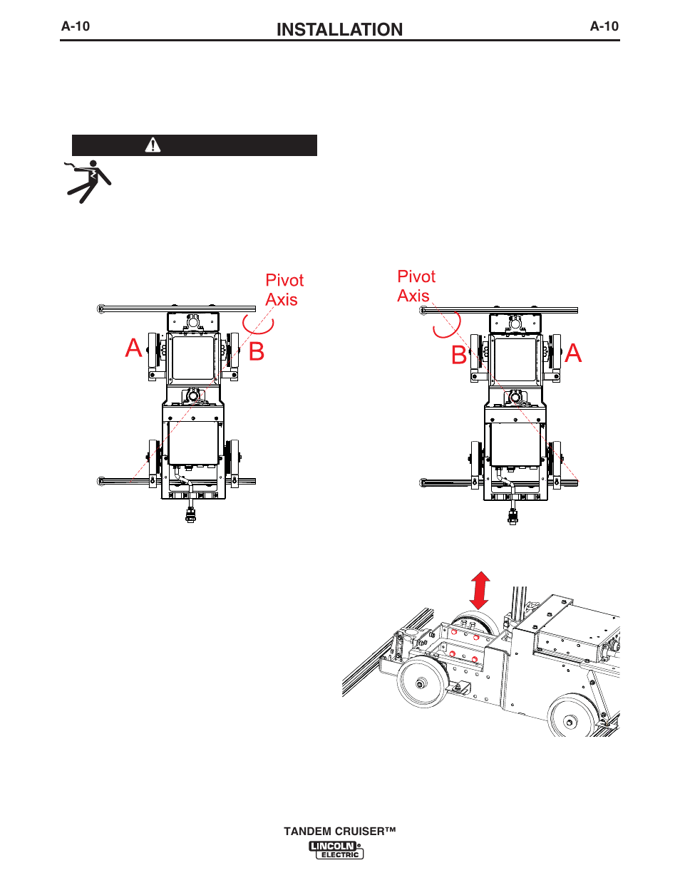 Installation, Warning | Lincoln Electric IM10114 TANDEM CRUISER User Manual | Page 17 / 64