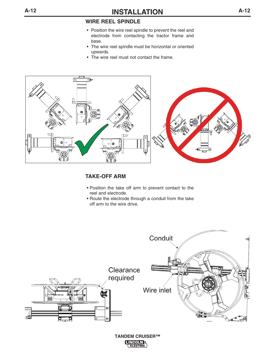 Installation | Lincoln Electric IM10114 TANDEM CRUISER User Manual | Page 19 / 64