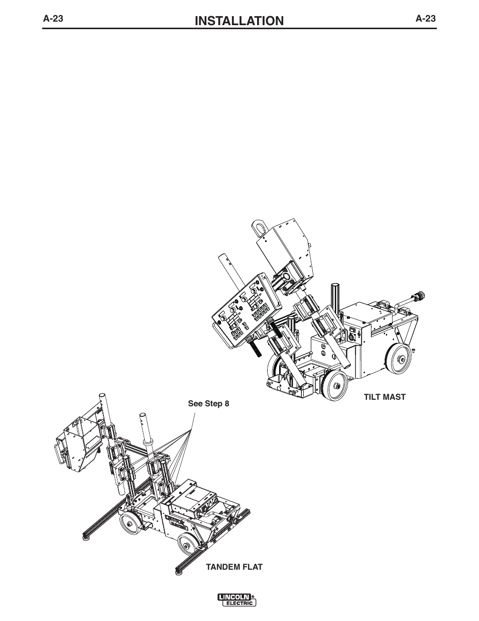 Installation | Lincoln Electric IM10114 TANDEM CRUISER User Manual | Page 30 / 64