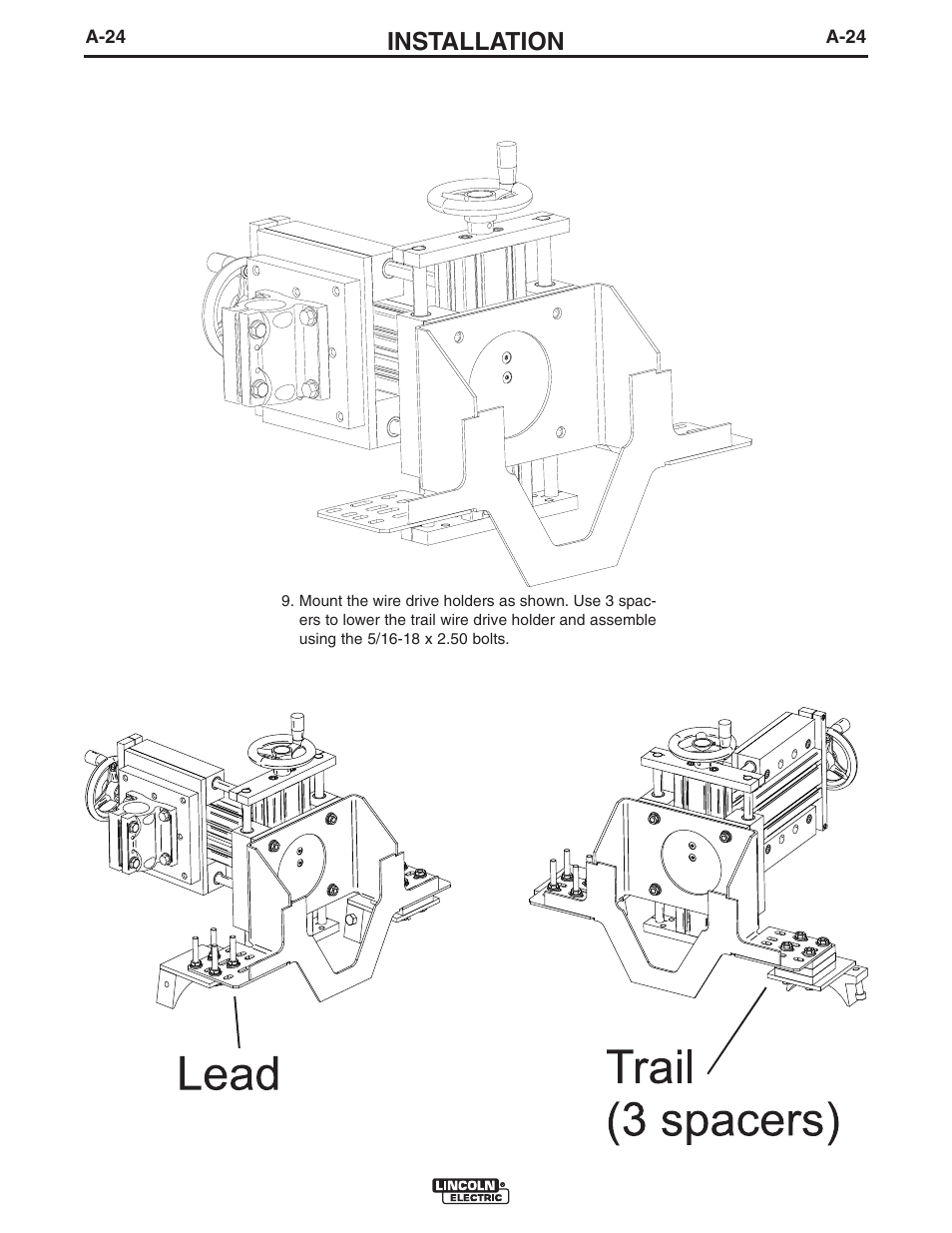 Installation | Lincoln Electric IM10114 TANDEM CRUISER User Manual | Page 31 / 64