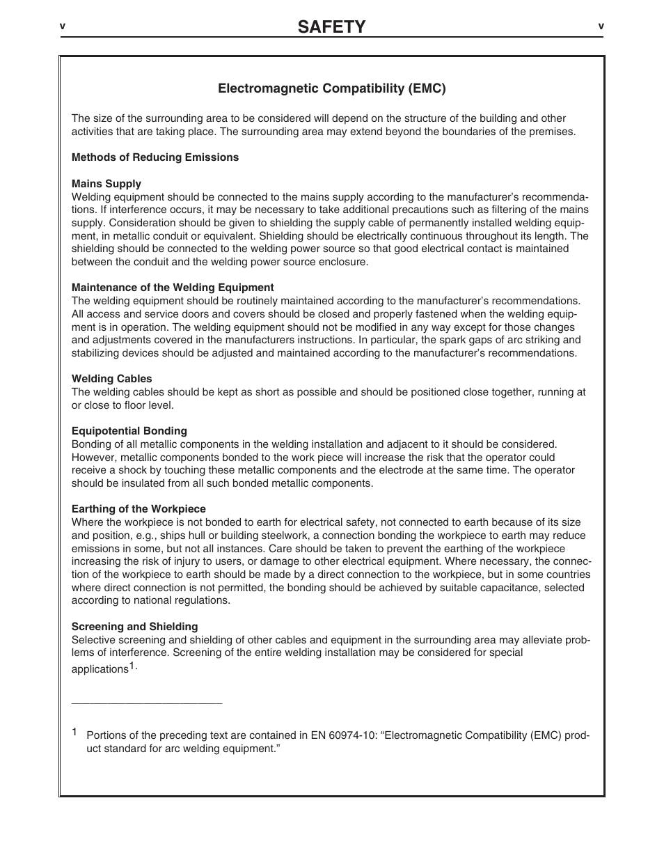 Safety | Lincoln Electric IM10063 TCV400 User Manual | Page 6 / 31