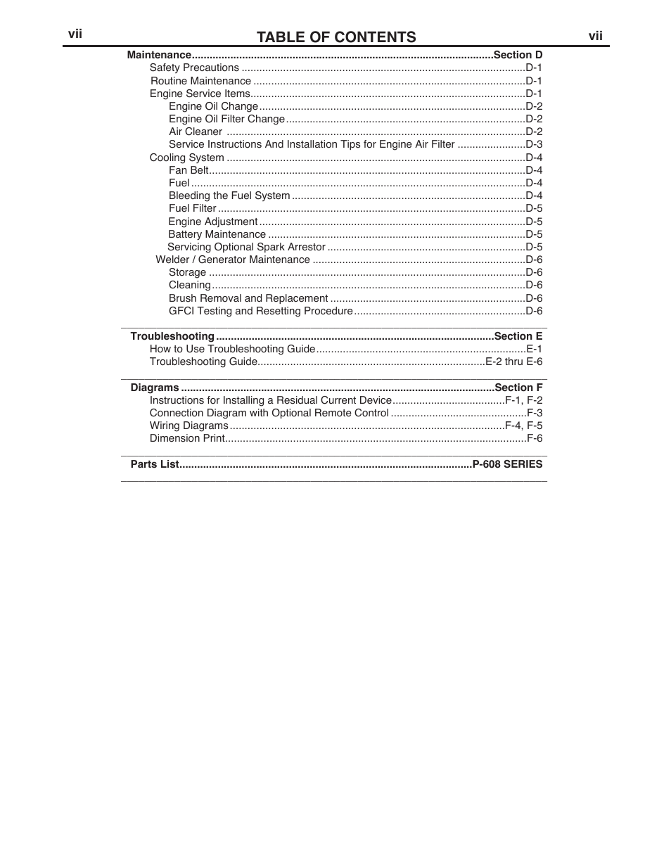 Lincoln Electric IM10003 VANTAGE 500-I User Manual | Page 8 / 44