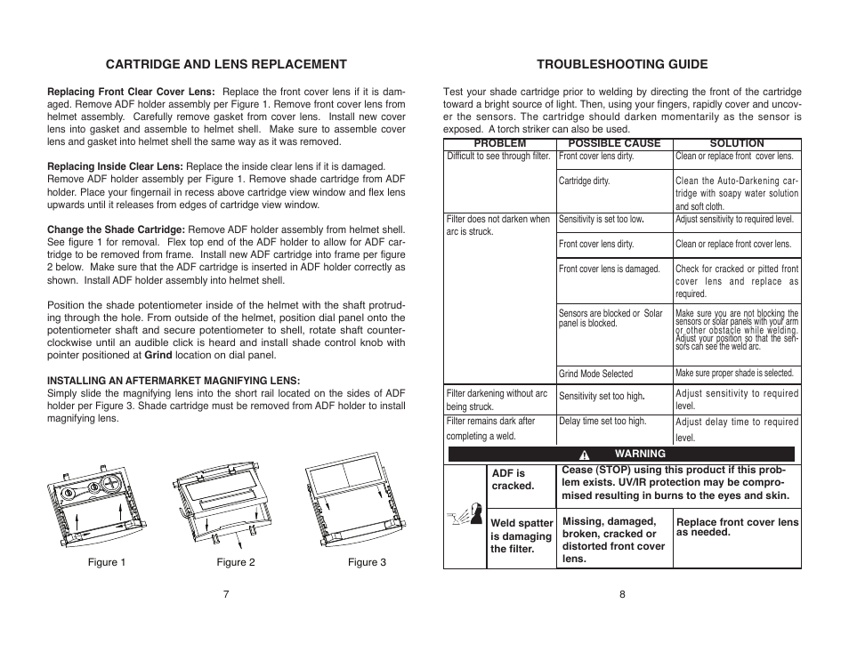 Lincoln Electric IM10165 VIKING 1840 SERIES AUTO-DARKENING HELMETS User Manual | Page 10 / 12