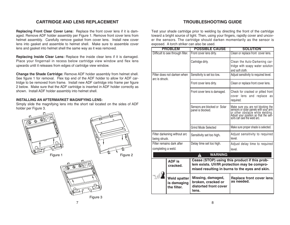 Lincoln Electric IM10166 VIKING 2450 SERIES AUTO-DARKENING HELMETS User Manual | Page 9 / 12