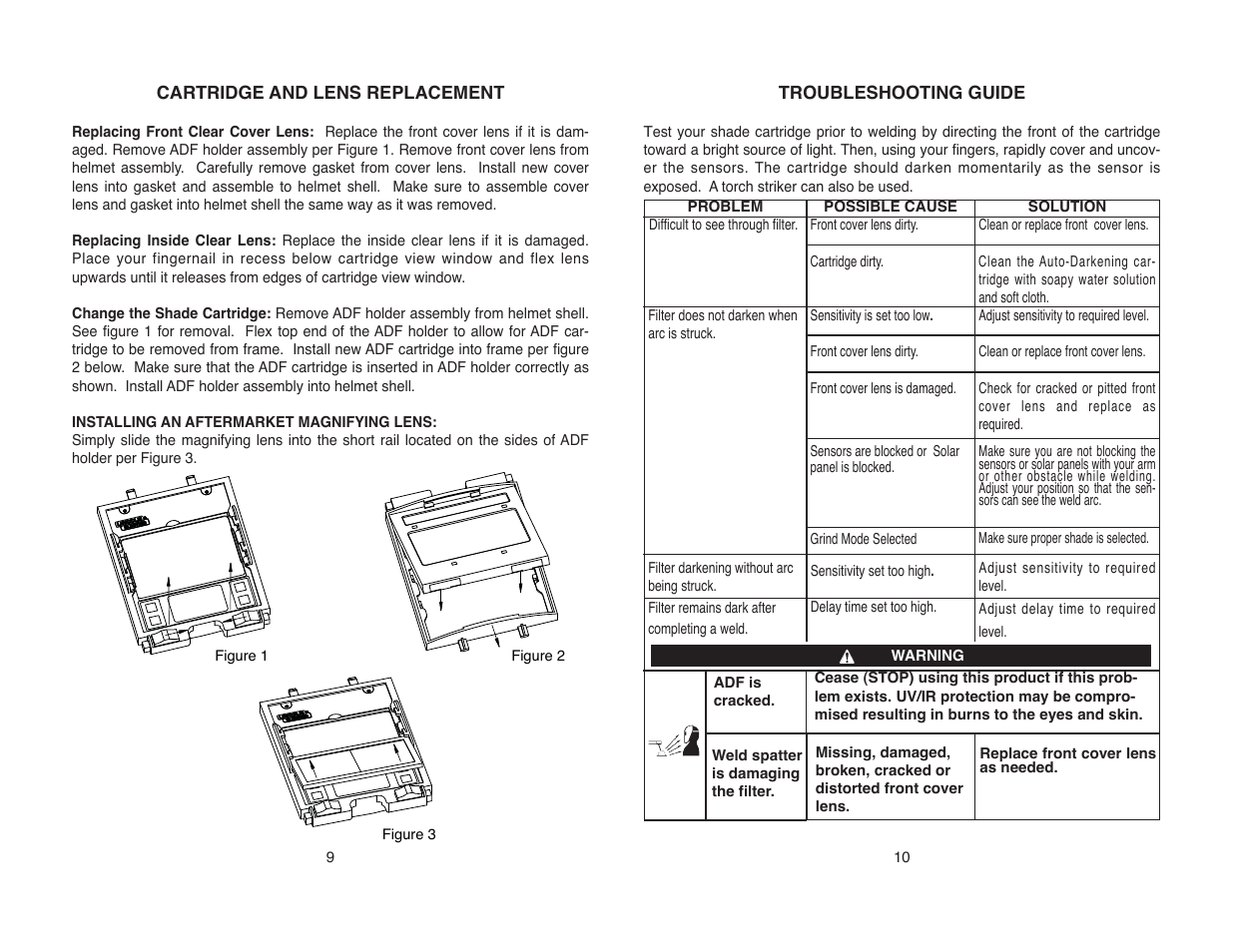 Lincoln Electric IM10131 VIKING 2450D SERIES AUTO-DARKENING HELMETS User Manual | Page 11 / 14