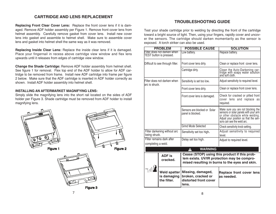 Lincoln Electric IM10167 VIKING 3350 SERIES AUTO-DARKENING HELMETS User Manual | Page 10 / 12