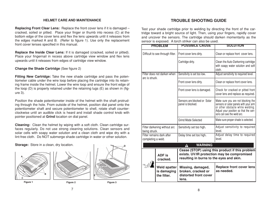 Lincoln Electric IM10002 VIKING 700G AUTO-DARKENING HELMETS User Manual | Page 10 / 12