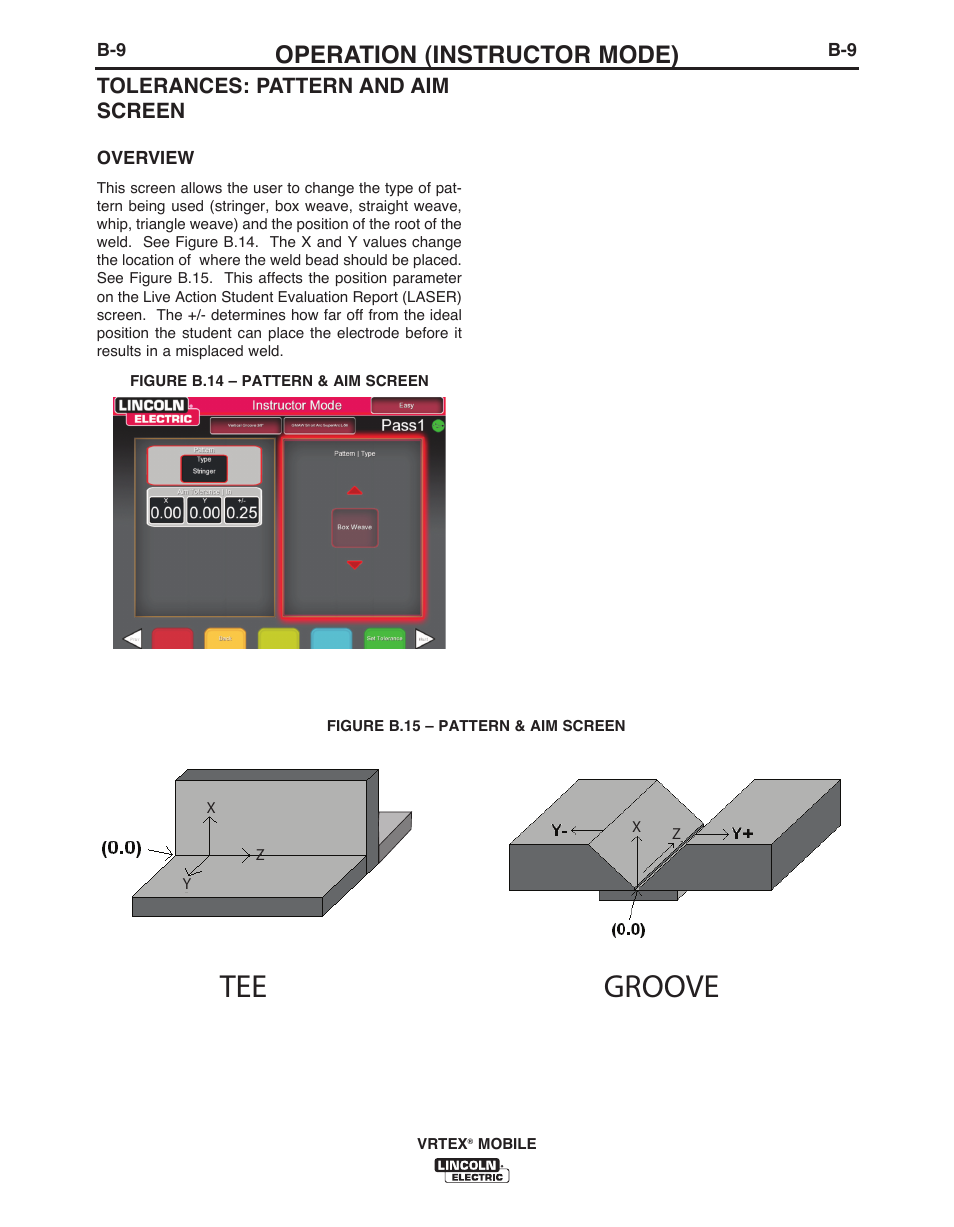 Tee groove | Lincoln Electric IM10136 VRTEX MOBILE User Manual | Page 28 / 53