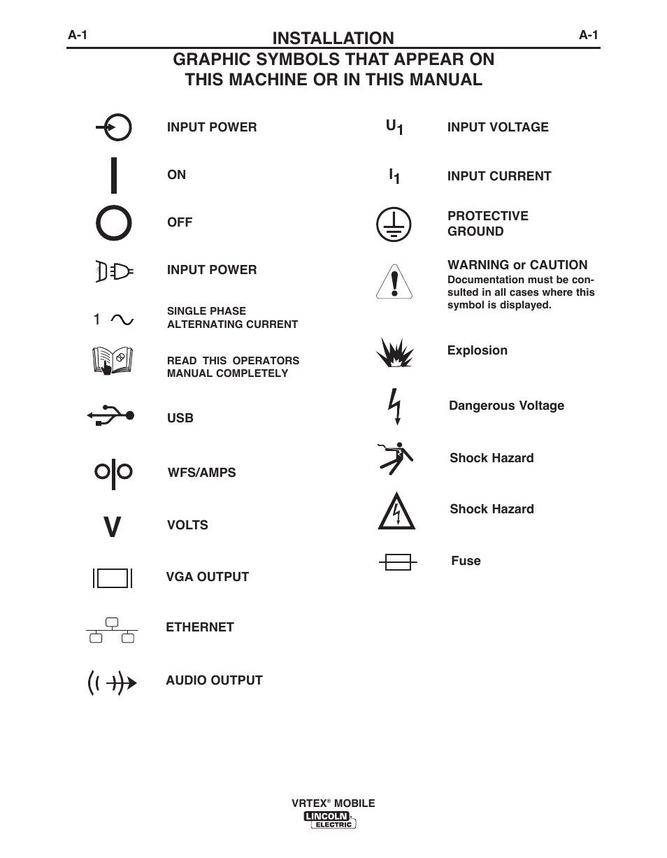 Installation | Lincoln Electric IM10136 VRTEX MOBILE User Manual | Page 8 / 53