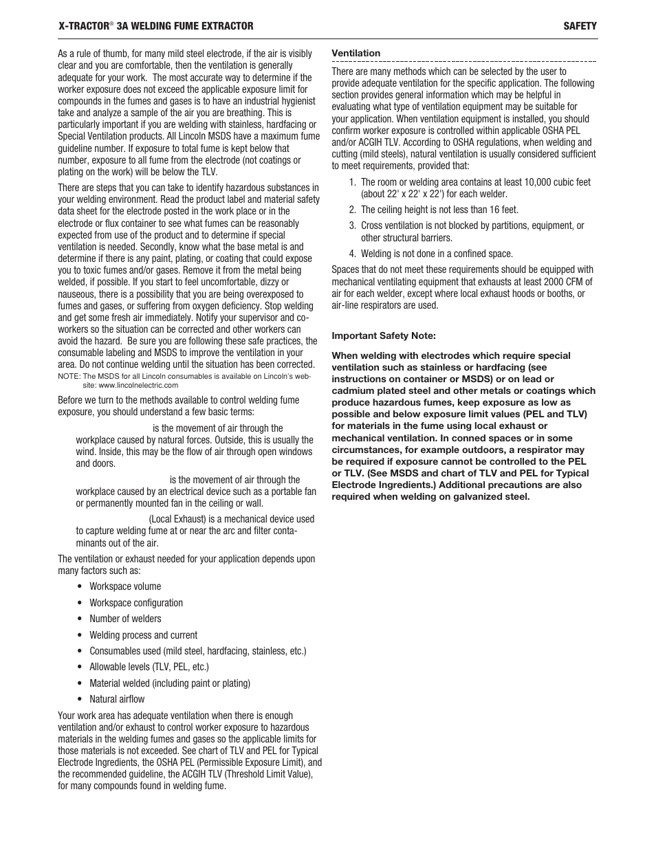 Lincoln Electric IM10159 X-TRACTOR 3A User Manual | Page 6 / 28