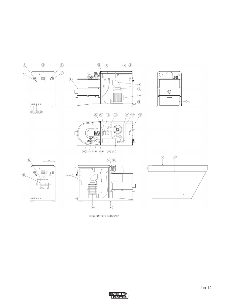 X-tractor 5a assembly | Lincoln Electric IM10160 X-TRACTOR 5A User Manual | Page 23 / 28