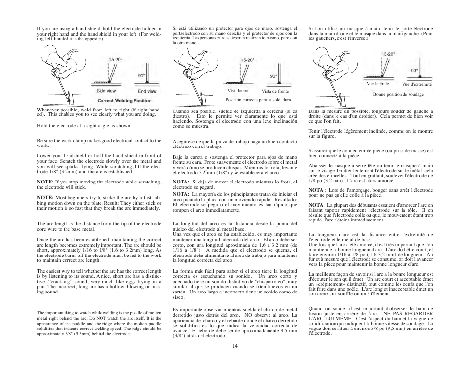 Lincoln Electric IMT545 AC-225 GLM User Manual | Page 14 / 40