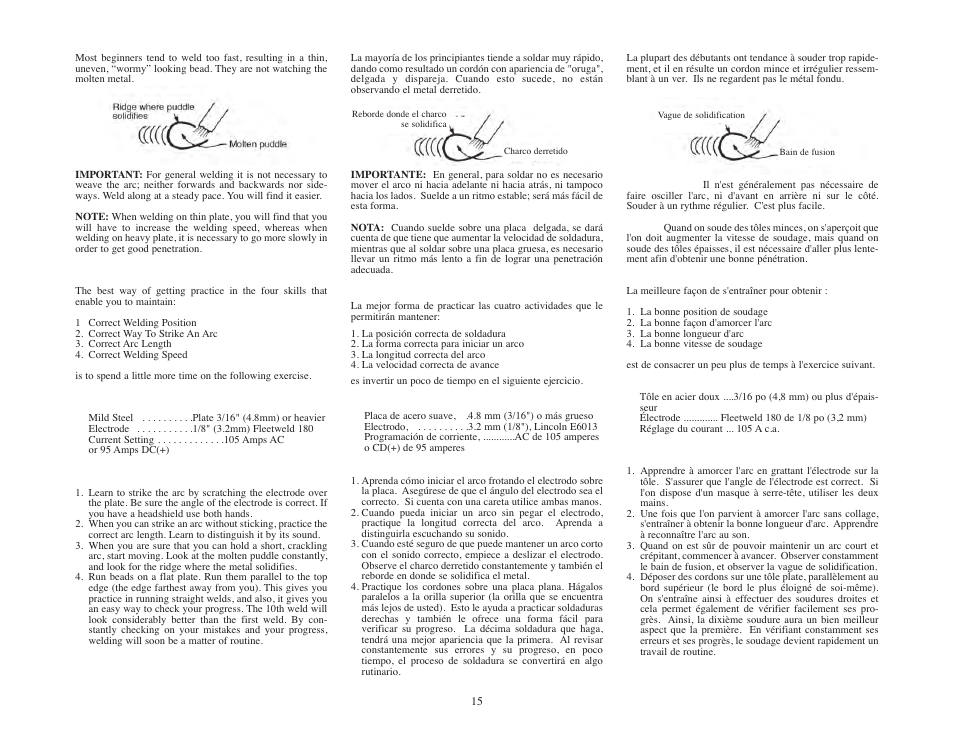 Lincoln Electric IMT545 AC-225 GLM User Manual | Page 15 / 40