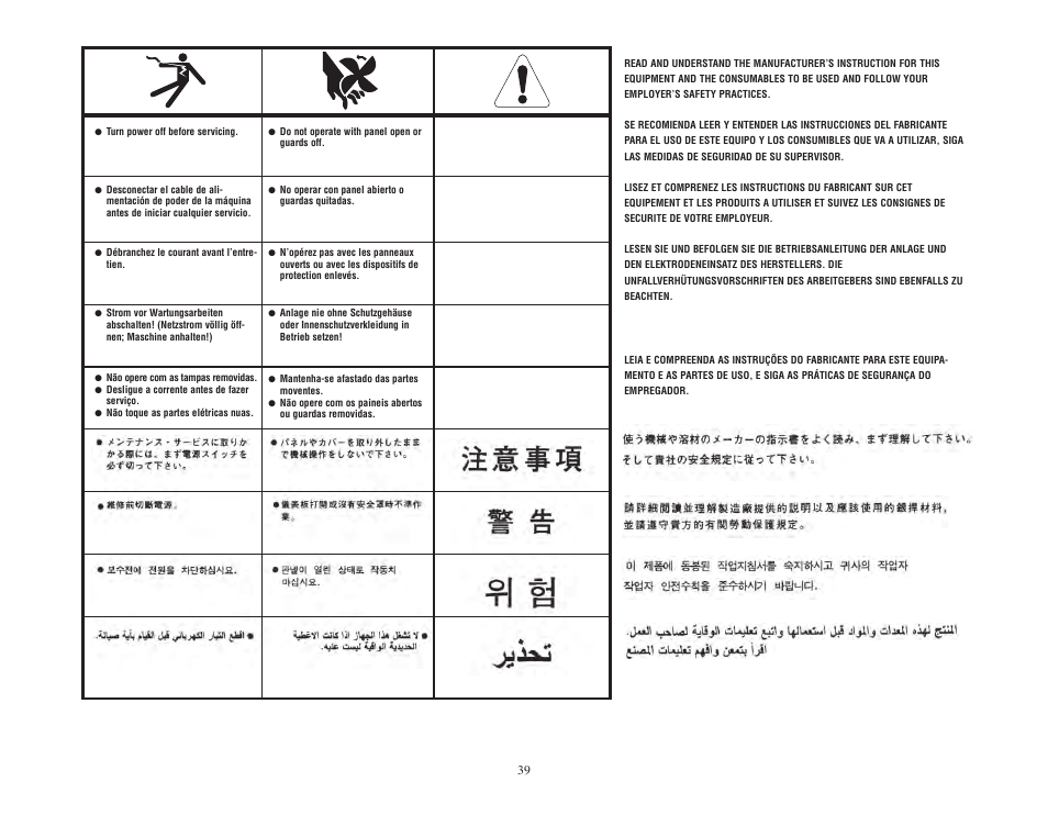 Lincoln Electric IMT380 AC-225-C 60 HZ User Manual | Page 39 / 40