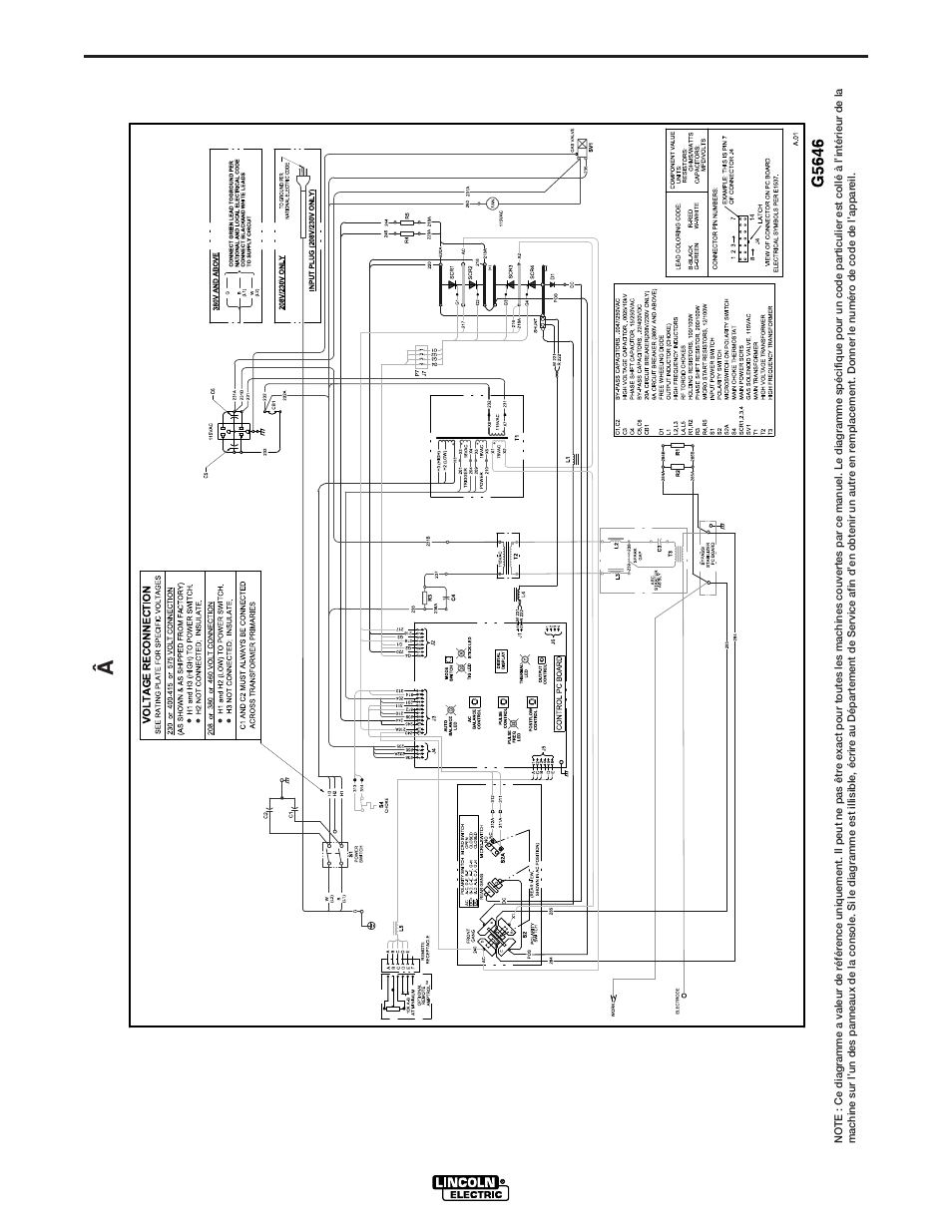 Diagrammes, Diagramme de c â blage - precision tig 255, Precision tig 225 | Lincoln Electric IM895 PRECISION TIG 225 User Manual | Page 35 / 40