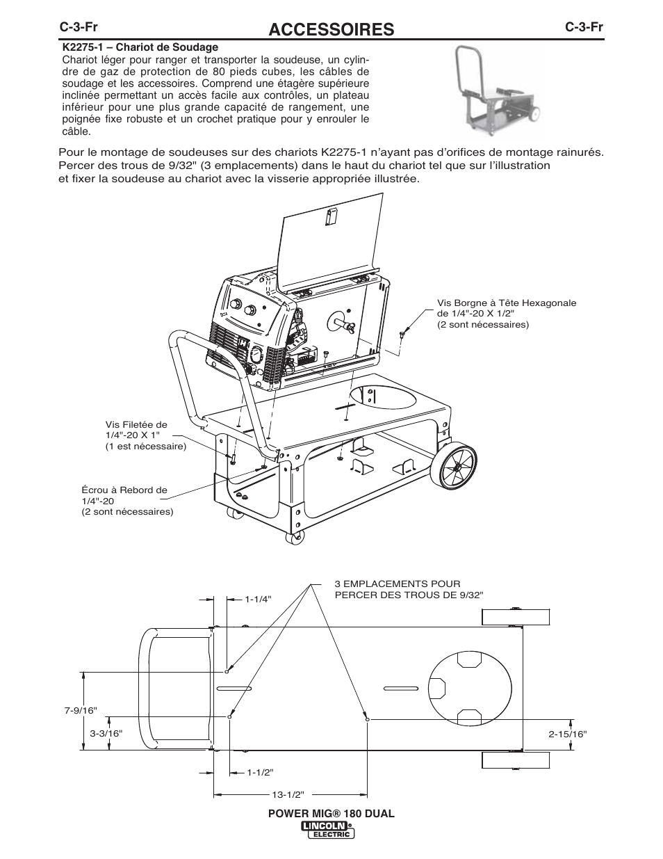 Accessoires | Lincoln Electric IMT10089 POWER MIG 180 DUAL User Manual | Page 82 / 92