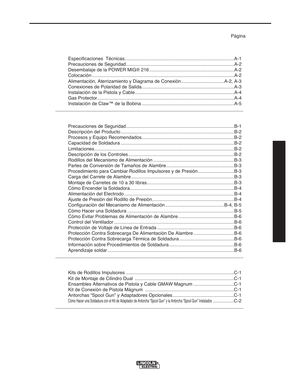 Lincoln Electric IMT10016 POWER MIG 216 User Manual | Page 39 / 100