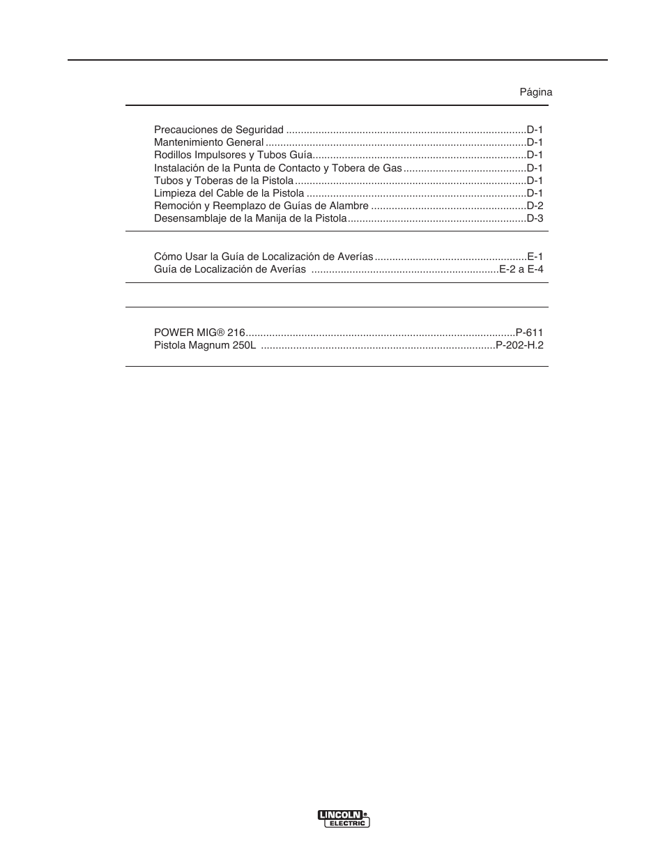 Lincoln Electric IMT10016 POWER MIG 216 User Manual | Page 40 / 100