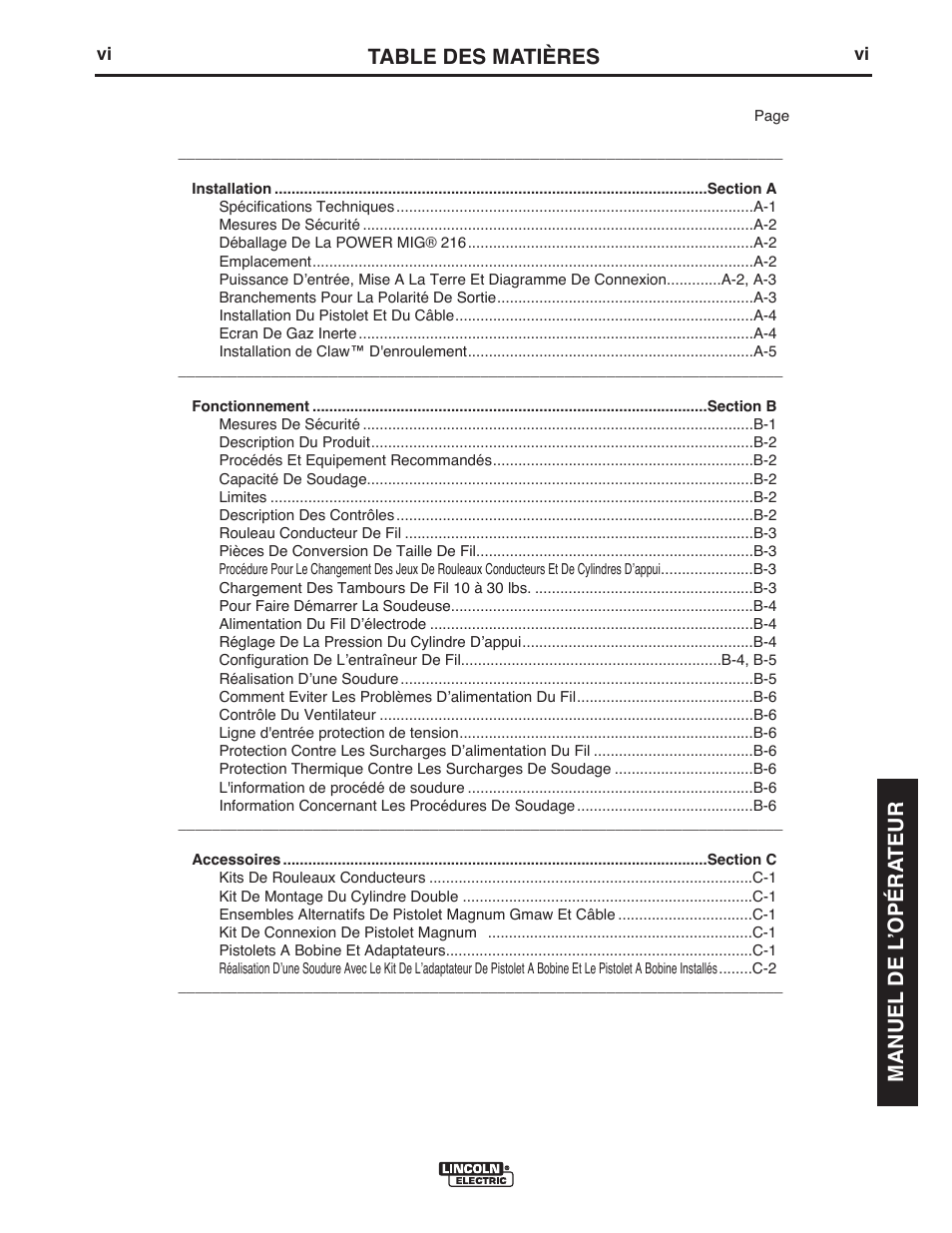 Lincoln Electric IMT10016 POWER MIG 216 User Manual | Page 71 / 100