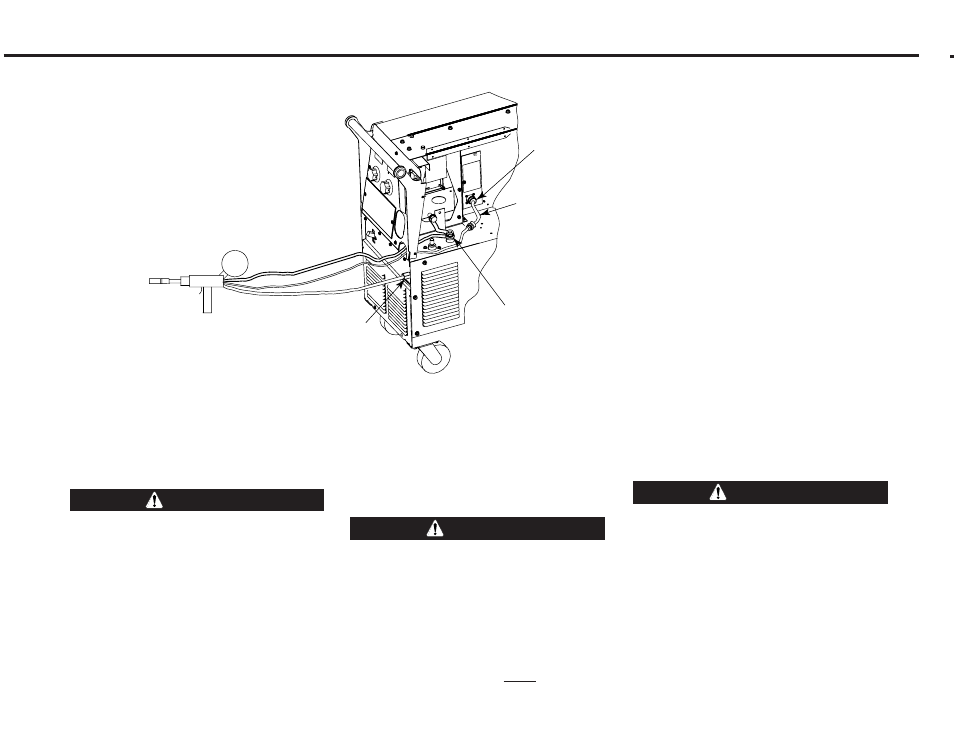 Caution precaucion attention | Lincoln Electric IMT864 POWER MIG 255C User Manual | Page 36 / 58