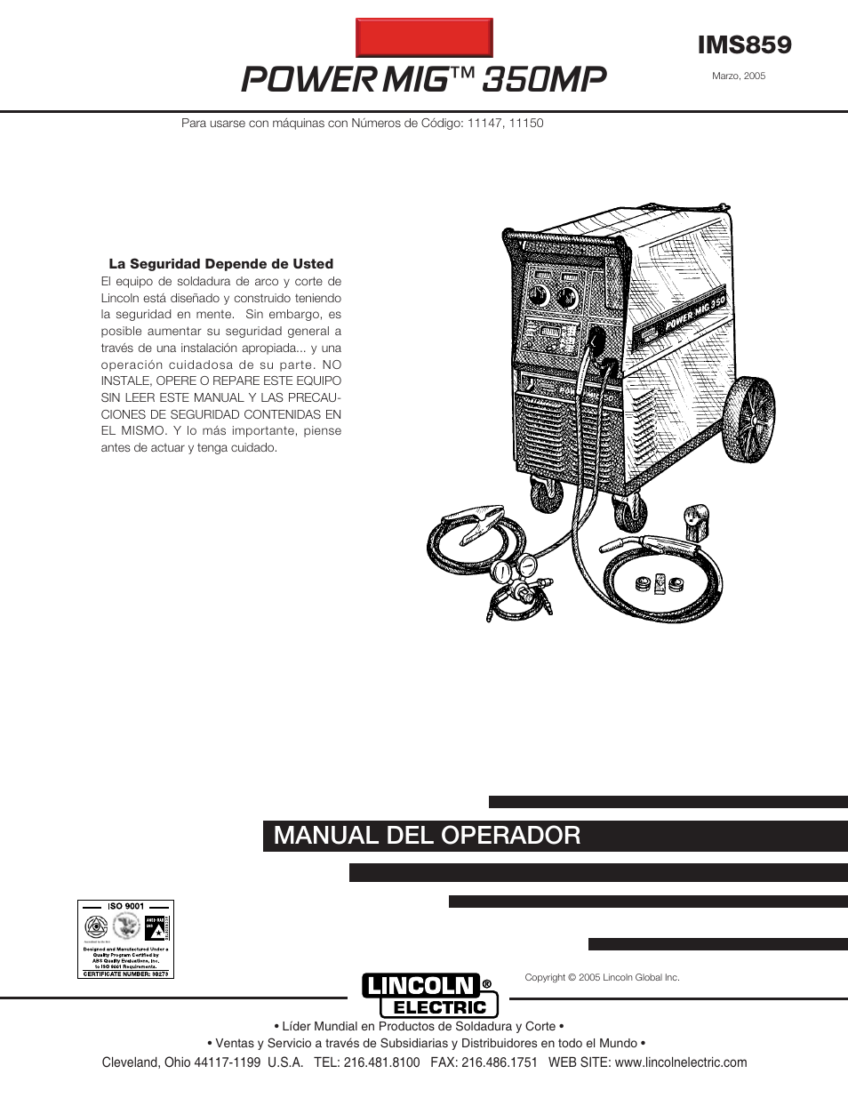 Lincoln Electric IM859 POWER MIG 350MP User Manual | 46 pages