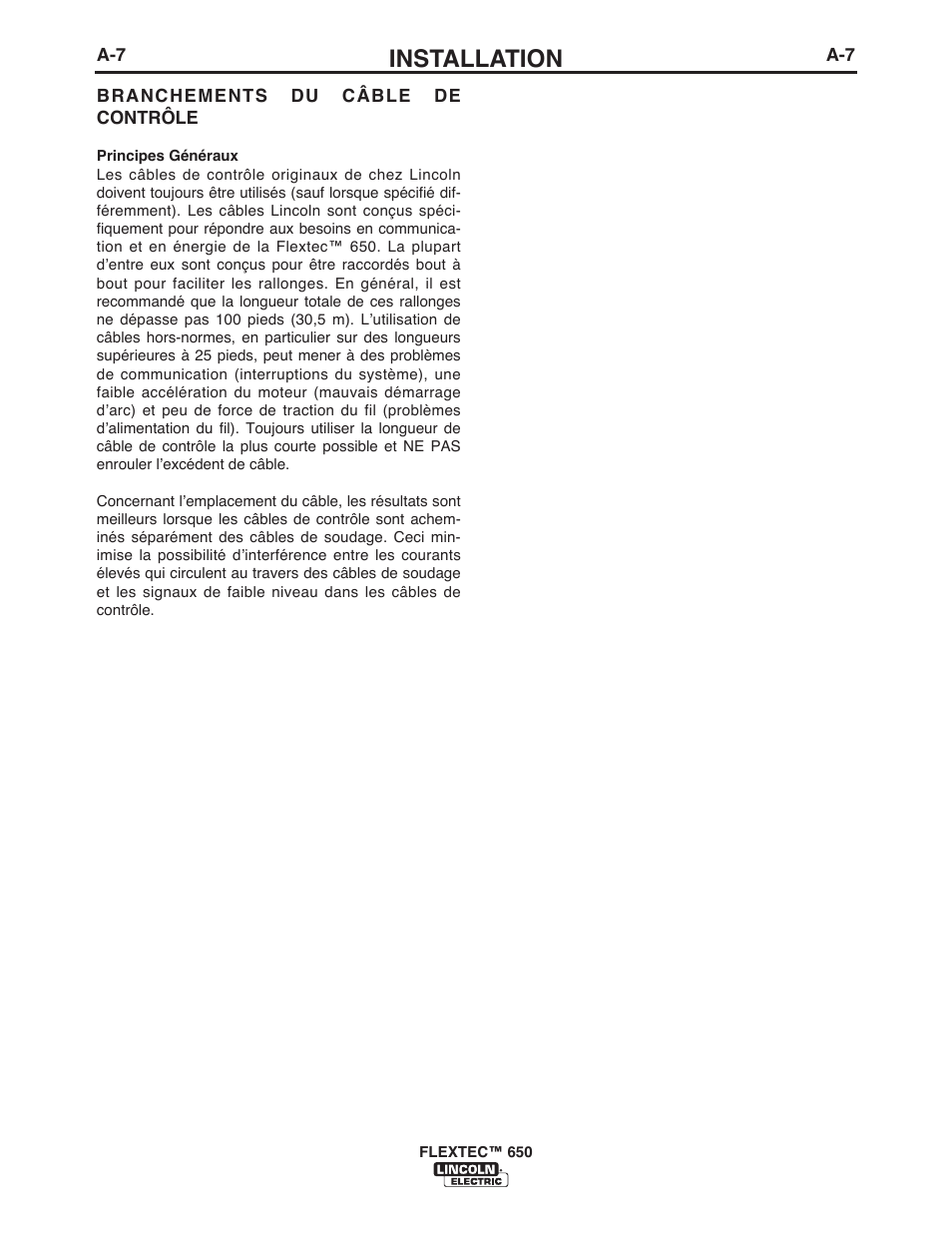 Installation | Lincoln Electric IM10132 FLEXTEC 650 User Manual | Page 14 / 36