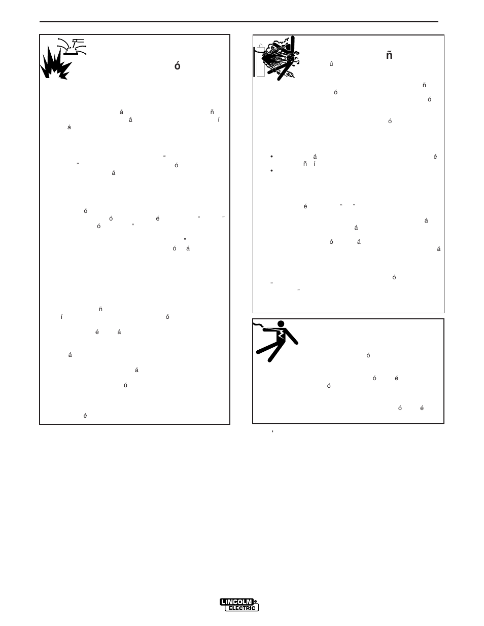 Seguridad, Para equipos electricos, El cilindro puede explotar si se da ñ a | Lincoln Electric IM306 IDEALARC DC-600 User Manual | Page 3 / 51