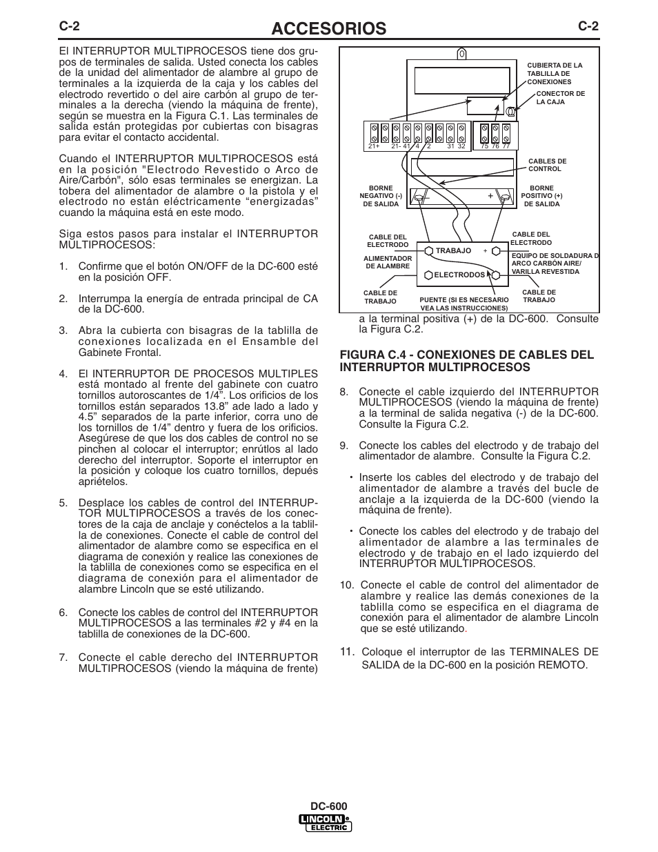 Accesorios | Lincoln Electric IM642 IDEALARC DC-600 User Manual | Page 26 / 56