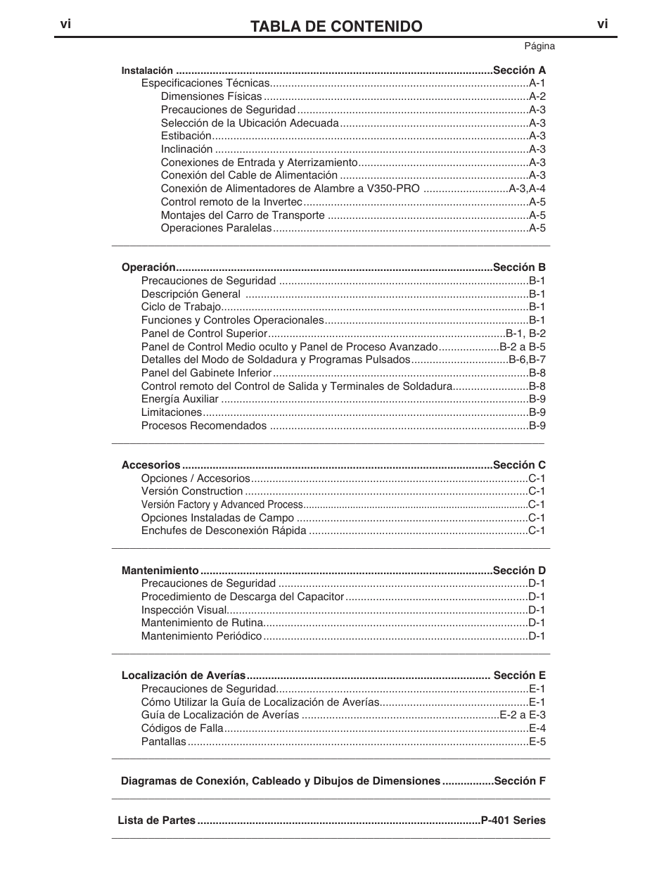 Lincoln Electric IM731 INVERTEC V350-PRO User Manual | Page 7 / 39