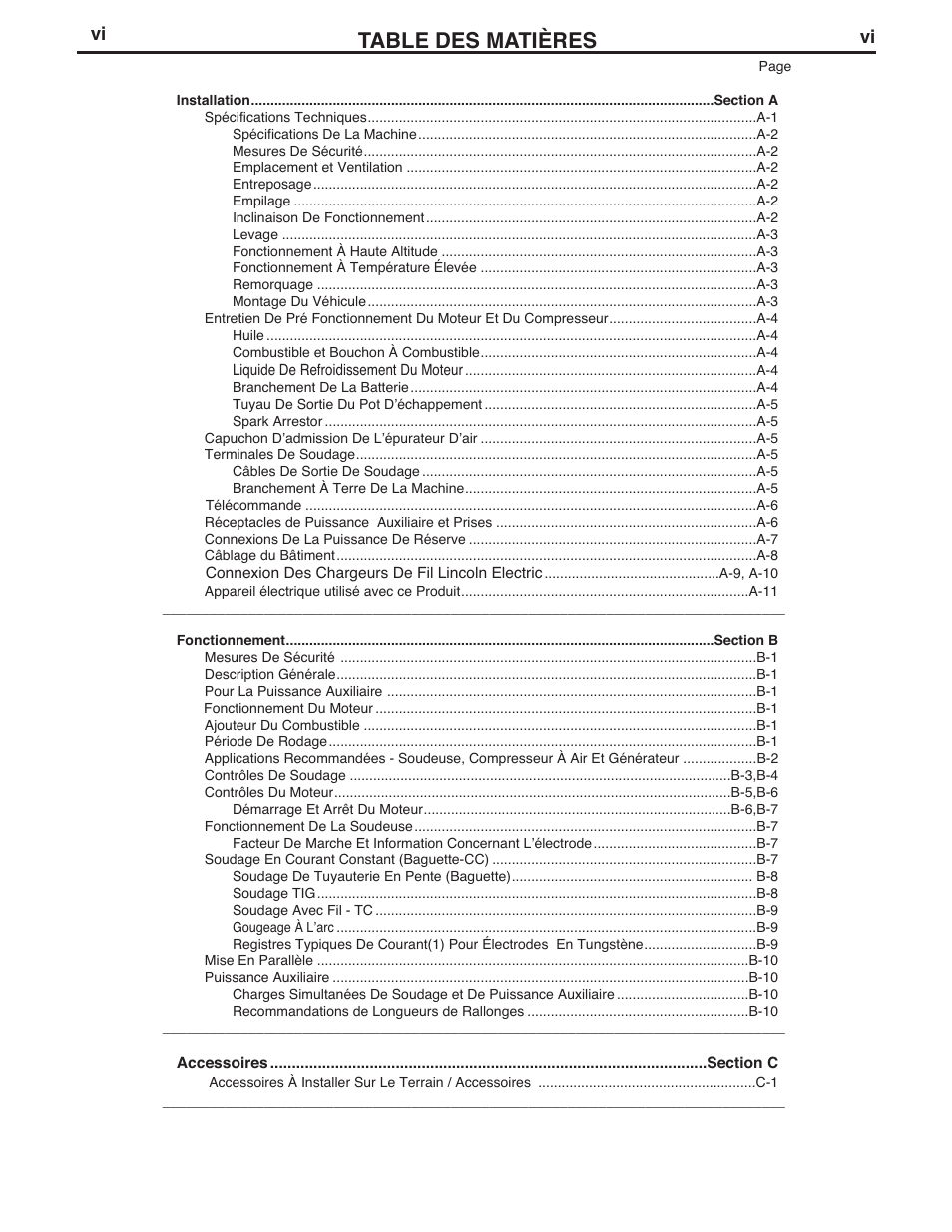 Lincoln Electric IM985 AIR VANTAGE 500 KUBOTA User Manual | Page 7 / 58