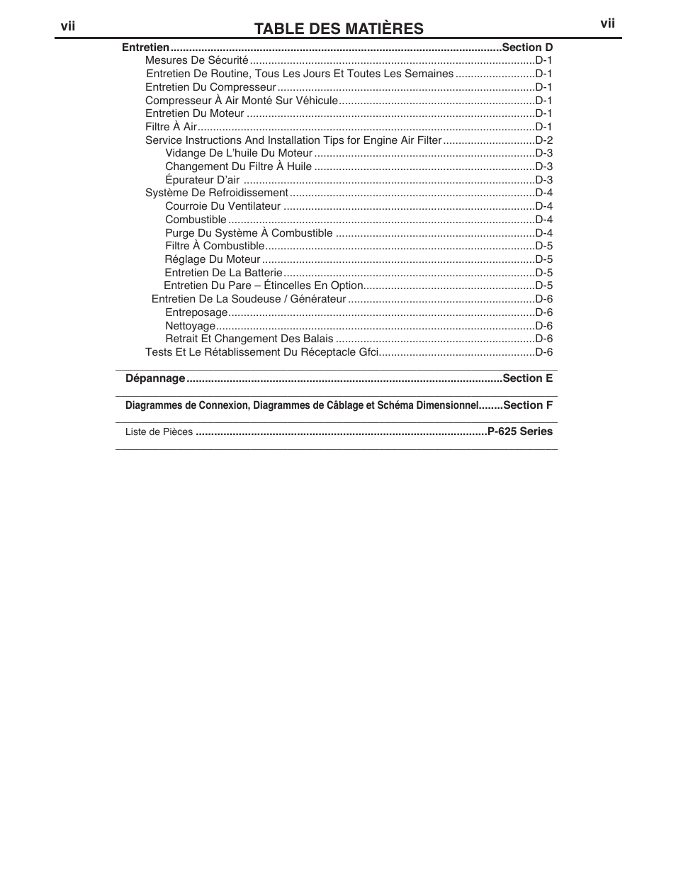 Lincoln Electric IM985 AIR VANTAGE 500 KUBOTA User Manual | Page 8 / 58