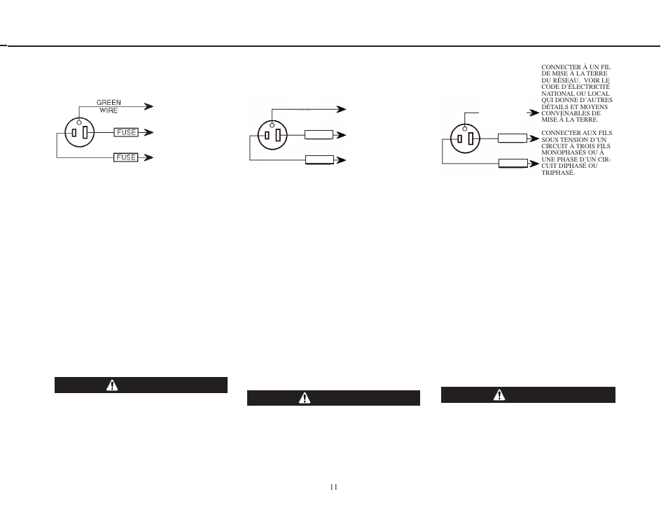 Warning advertencia avertissement | Lincoln Electric IMT953 CENTURY WIRE FEED 255 User Manual | Page 11 / 44