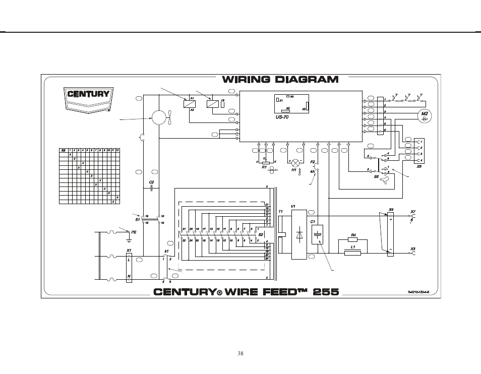 Lincoln Electric IMT953 CENTURY WIRE FEED 255 User Manual | Page 38 / 44