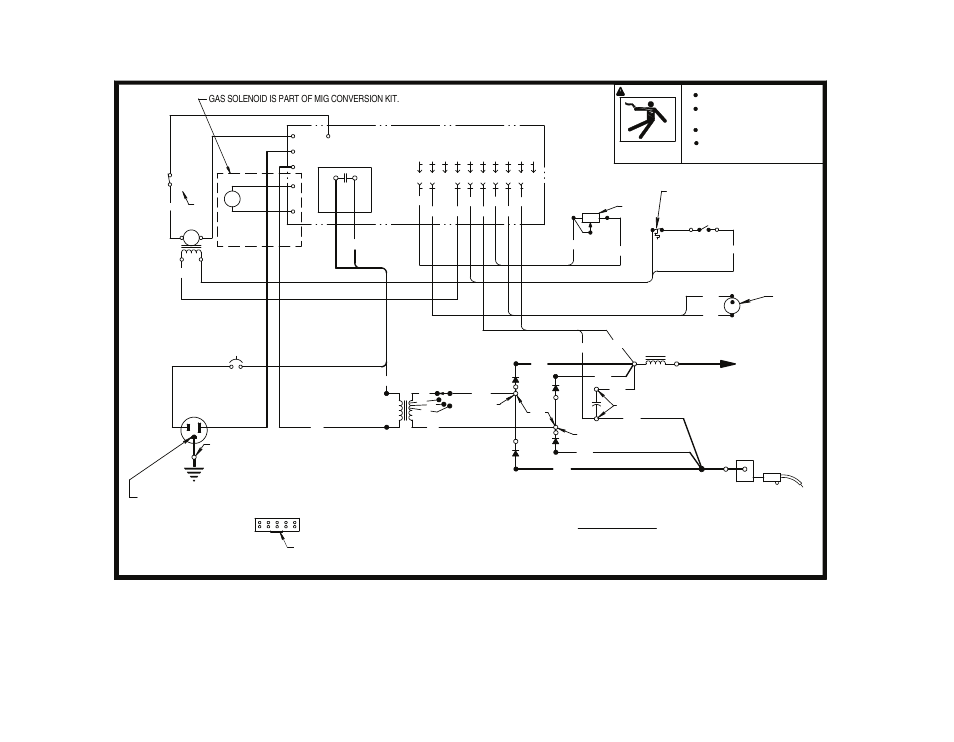 Wiring diagram century® wire feed™ 100, Warning | Lincoln Electric IMT964 CENTURY WIRE FEED 180 User Manual | Page 41 / 56