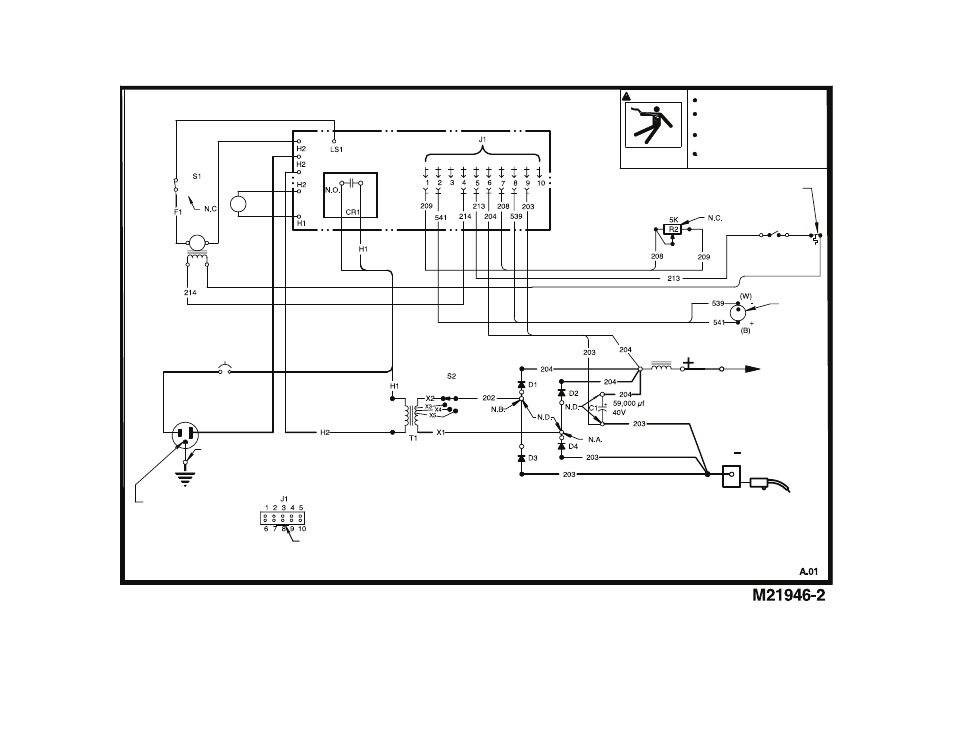 Diagrama de cableado de century® wire feed™ 140 | Lincoln Electric IMT964 CENTURY WIRE FEED 180 User Manual | Page 45 / 56