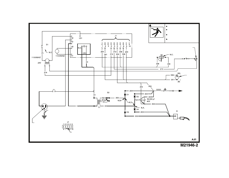 Diagramme de câblage century® wire feed™ 140 | Lincoln Electric IMT964 CENTURY WIRE FEED 180 User Manual | Page 46 / 56